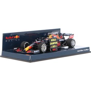 Red Bull Racing Honda RB16B #33 Winner Abu Dhabi GP 2021 +Pitboard WC 2021 - 1:43 - Minichamps
