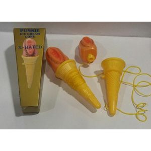 fopartikel - plastic vagina ijsje
