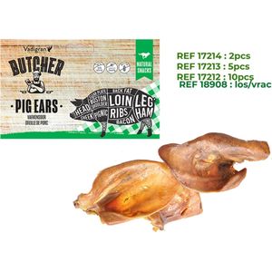 Vadigran - Varkensoren - hondensnack - Butcher Pig Ears - 5 stuks