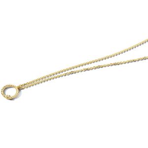 Collier Rondje Diamant 1,0 Mm 41 - 43 - 45 Cm 0.01ct G Si