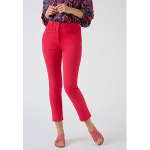 Damart - 5-pocketjeans met effect platte buik, Perfect Fit by Damart 7/8-jeans, slim fit - Vrouwen - Roze - 48