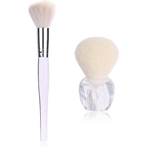 1 kwast met korte handgreep1 kwast met lange handgreep gezichtsmaskerkwast schuimwolkwast nagelkunstkwast nagelstofborstel make-up-toolkwast