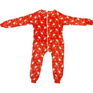 Kerst onesie / Pyjama / Pyjamapak - Maat 125 - Warme comfy pyjama - Kerst cadeau - Foute Kerst trui