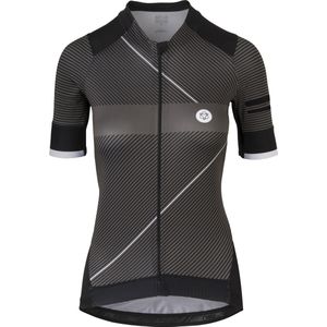 AGU Stripe Fietsshirt Premium Dames - Black_Grey - XS