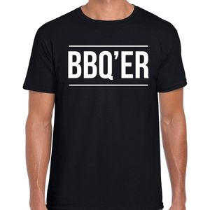 BBQ-ER bbq / barbecue t-shirt zwart - cadeau shirt voor heren - verjaardag / vaderdag kado XL