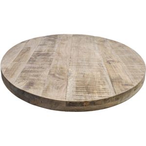Ovaal tafelblad Portland - 240x120 cm - Naturel - Mangohout