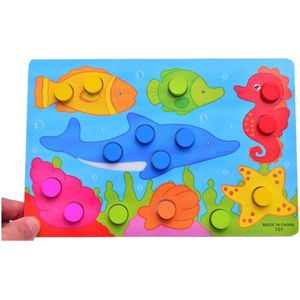 Puzzel Zeedieren - Vormen Puzzel - Montessori Speelgoed - Kleuren Puzzel - Puzzel Kids - Educatief Speelgoed - Puzzel Dieren - Puzzel Cadeau