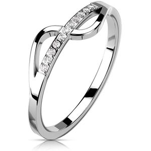 Ringen Dames - Ring Dames - Dames Ring - Vrouwen Ring - Zilverkleurig - Zilveren Ring Dames - Ring Dames Zilver - Zilverkleurige Ring - Noodle