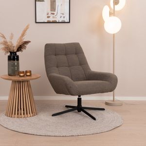 Sohome Draaifauteuil Shimika - Bouclé - Taupe