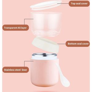 Mueslibeker To-Go en Lunchpot 700 ml - Lekvrije Yoghurtbeker en Koffiebeker voor Kinderen en Kantoormedewerkers