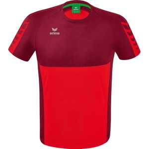 Erima Six Wings T-Shirt Kinderen - Rood / Bordeaux | Maat: 116