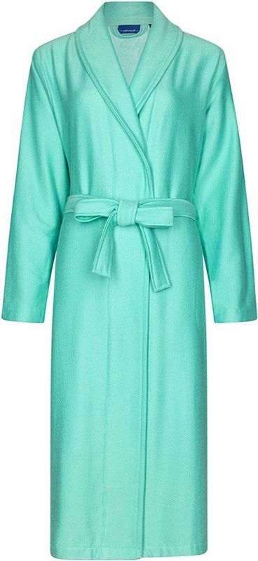 Badjas Pastunette - Bamboo Beauty - Turquoise - Bamboe/Katoen/Polyester - Maat XL