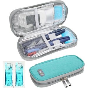 Koelbox voor insulinepen en medische accessoires voor diabetici - Groen