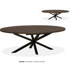 Maxfurn - Ovale uitschuiftafel 180/240 | Zeer krasvast | Kleur: Almond