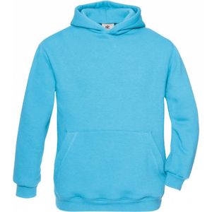 Sweatshirt Kind 5/6 Y (5/6 ans) B&C Lange mouw Very Turquoise 80% Katoen, 20% Polyester