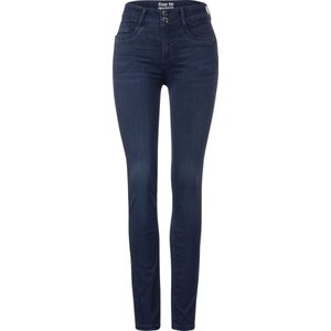 Street One Style QR York high waist FTM dark blue denim maat 27