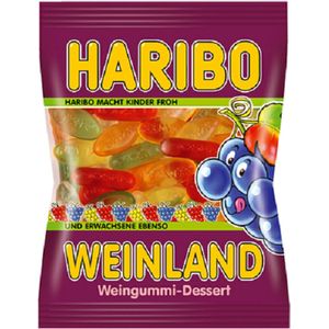 Haribo Weinland Weingum Dessert - 30 x 100 g zakjes - Snoep - Traktatie - Snoepgoed