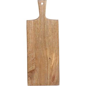 Houten serveerplank 52cm lang met handvat