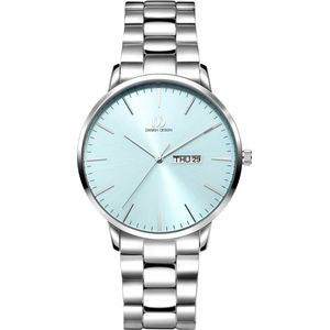 Danish Design Tidløs Akilia Day/Date Husky Blue Link IQ99Q1267