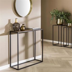 Industriële sidetable Lizzy metallic brons