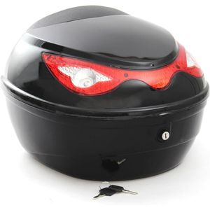 Zwarte Topkoffer 22L voor Scooter, Motor en Quad - Helmkoffers en Motorkoffers