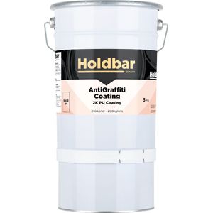 Holdbar Anti Graffiti Coating Wit (Witste kleur) 5 Kg - Maakt Graffiti verwijderbaar - Graffiti Verwijderen - In Alle Kleuren - Voor Steen, Beton, Hout, Metaal en Tegels