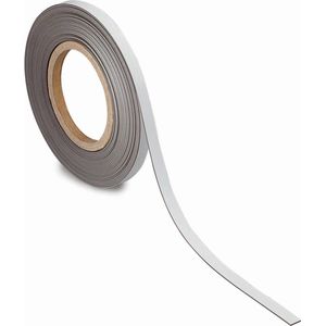 Magneetband maul beschrijfbaar 10mx10mmx1mm wit | Rol a 1 stuk