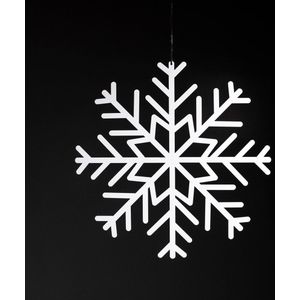 Kerstkaarten houder - Sneeuwvlok - Wit - Metaal - Kerstversiering - Kaartenhouder - Kerstkaart hanger