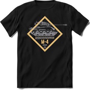 T-Shirtknaller T-Shirt|M-4 Leger tank|Heren / Dames Kleding shirt|Kleur zwart|Maat L