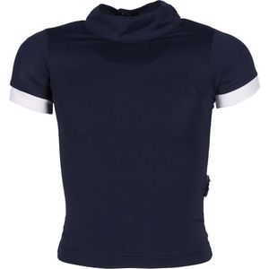 Mondoni Victory Wedstrijdshirt Jr - Maat: 116 - Donkerblauw - Polyester / Spandex - Paardrijkleding