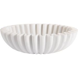 Present Time Schaal Wave - Wit - Ø20cm - Polyresin - Moederdag - Moederdag Cadeau - Moederdag Cadeautje - Moederdag Cadeau idee