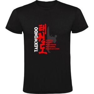 Taekwondo Heren T-shirt - vechtsport - vechtkunst - karate - zelfverdediging - training - azie - koreaans