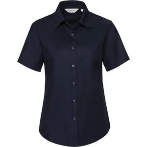 Russell Collectie Dames/Dames Korte Mouw Easy Care Oxford Shirt (Heldere marine)