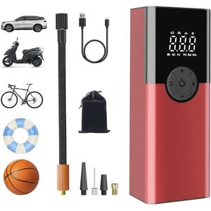 Draagbare Elektronische Luchtpomp - 6000 mAh, 150 psi, Accucompressor voor Auto, Motorfiets en Fiets