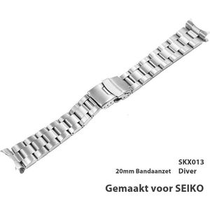 Oyster Horlogeband geschikt voor de SEIKO Diver SKX013 etc 20mm Band aanzet RVS316 l Geborsteld | Bandaanzet | Bandje - Horlogebandje Pasen |