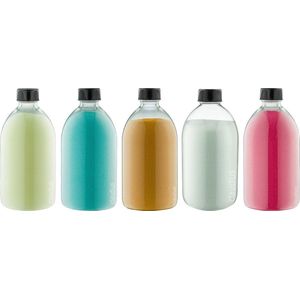 Scrubzout - 650 gram - set van 5 verschillende geuren - Zwarte Dop - Zen Moment, Hamam, Appel-Kaneel, Eucalyptus en Fruity Melon - Hydraterende Lichaamsscrub - Cadeau