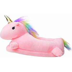 Unicorn pantoffel eenhoorn jurk onesie dieren sloffen kinderen roze maat 28/30 verkleedjurk meisje