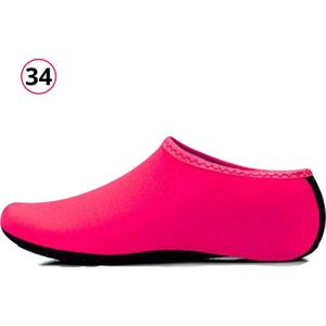 Livano Waterschoenen Voor Kinderen & Volwassenen - Aqua Shoes - Aquaschoenen - Afzwemschoenen - Zwemles Schoenen - Roze - Maat 39
