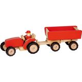 Goki Houten Tractor met Aanhanger