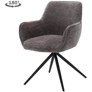Fondo Armstoel - fabric Mona 464 Cement Grey (draaibaar)