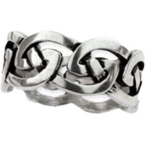 Zilveren “Keltische Knoop”-ring'(R705.56)