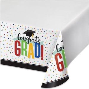 Tafelkleed Congrats Grad! (137 x 259 cm)