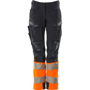 Mascot Accelerate Safe Broek met kniezakken 19178-511 - donkermarine/hi-vis oranje