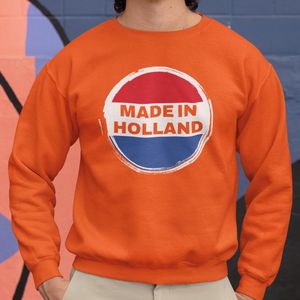 Oranje Koningsdag Sweater Made In Holland - MAAT 3XL - Feestkleding & Carnavalskleding
