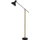 Light & Living Vloerlamp Tiffin - Hout Naturel Zwart - 12x89x176cm
