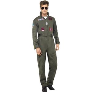 Luxe straaljager Top Gun piloten jumpsuit / kostuum voor heren 48/50