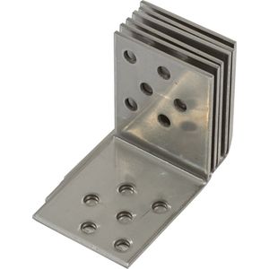 Wovar Schutting Hoekjes 50 x 50 mm RVS Tuinscherm Beslag | 6 Stuks