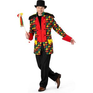 Funny Fashion - Limburg Kostuum - Limburg Tricolor Carnaval Man - Rood, Geel, Groen - Maat 48-50 - Carnavalskleding - Verkleedkleding