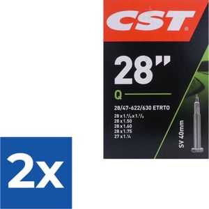 Cst Binnenband 28 X 1.20/1.75 (28/47-622) Fv 40 Mm - Voordeelverpakking 2 stuks