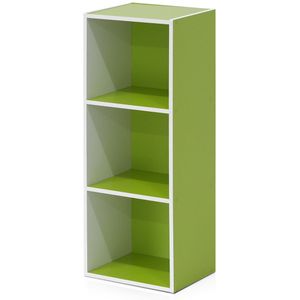 Boraboi® Stijlvolle Drie-Lagen Boekenkast met Open Planken voor Diverse Interieurs